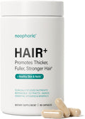Noophoric Hair Growth Vitamins for Women, Hair Skin and Nails Supplement with Biotin Zinc and Saw Palmetto, Supports Thicker Fuller Hair, 90 Capsules