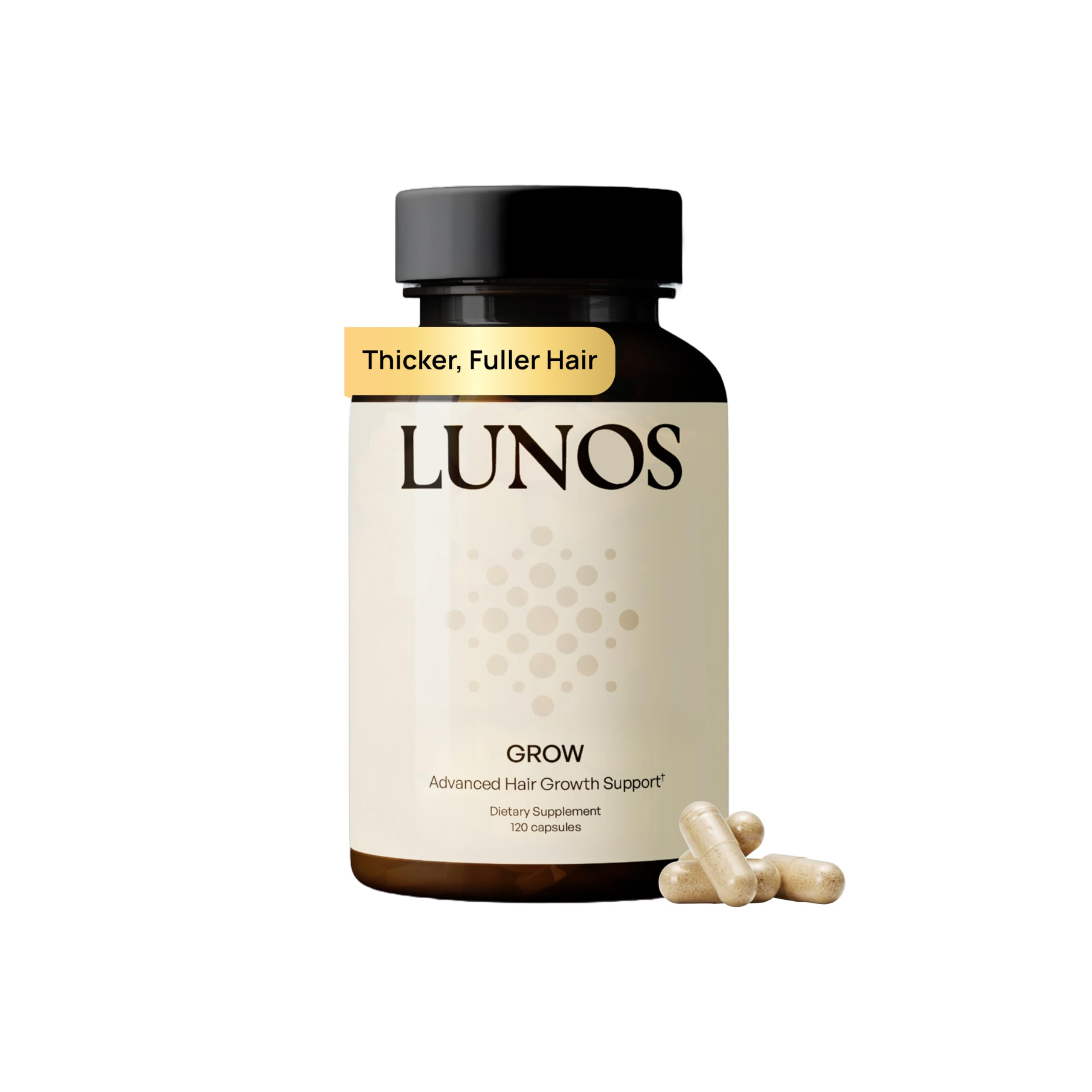 Lunos Grow Hair Growth Supplements for Women & Men - 1 Month Supply
