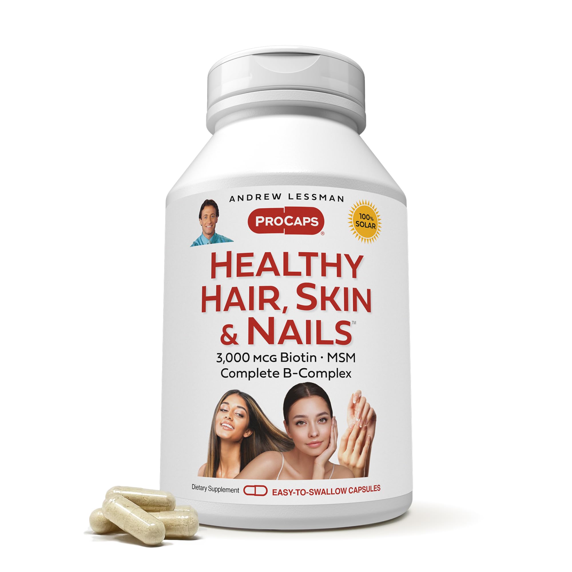 ANDREW LESSMAN Healthy Hair, Skin & Nails 3000mcg Biotin - 240 Caps