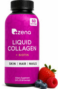 Zena Nutrition Liquid Collagen for Women, Healthier Skin, Hair & Nail, Verisol Collagen Liquid, Biotin and Collagen Peptides Supplements for Women - 20oz