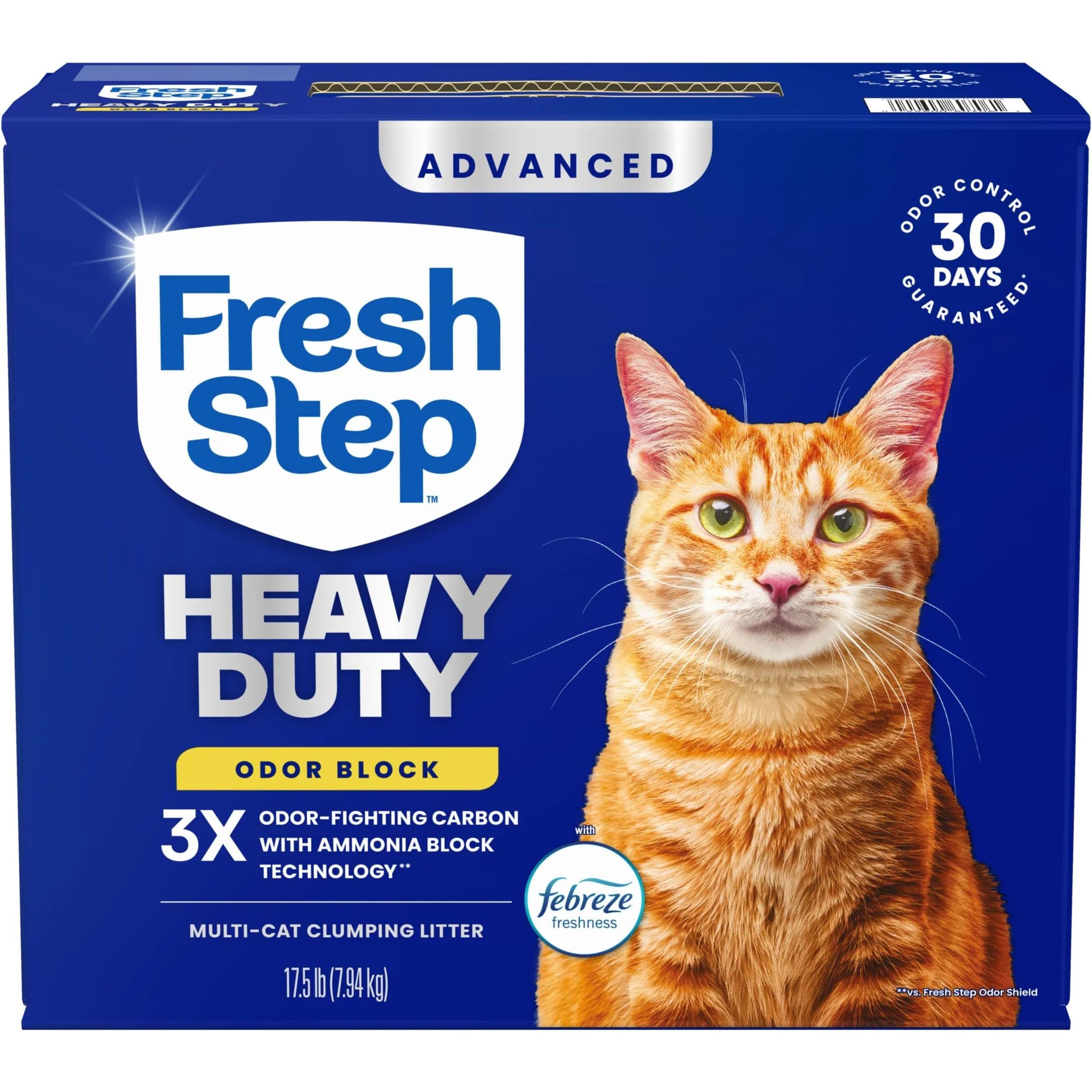Fresh Step Advanced Heavy Duty Multi Cat Clumping Cat Litter, 17.5 lb.