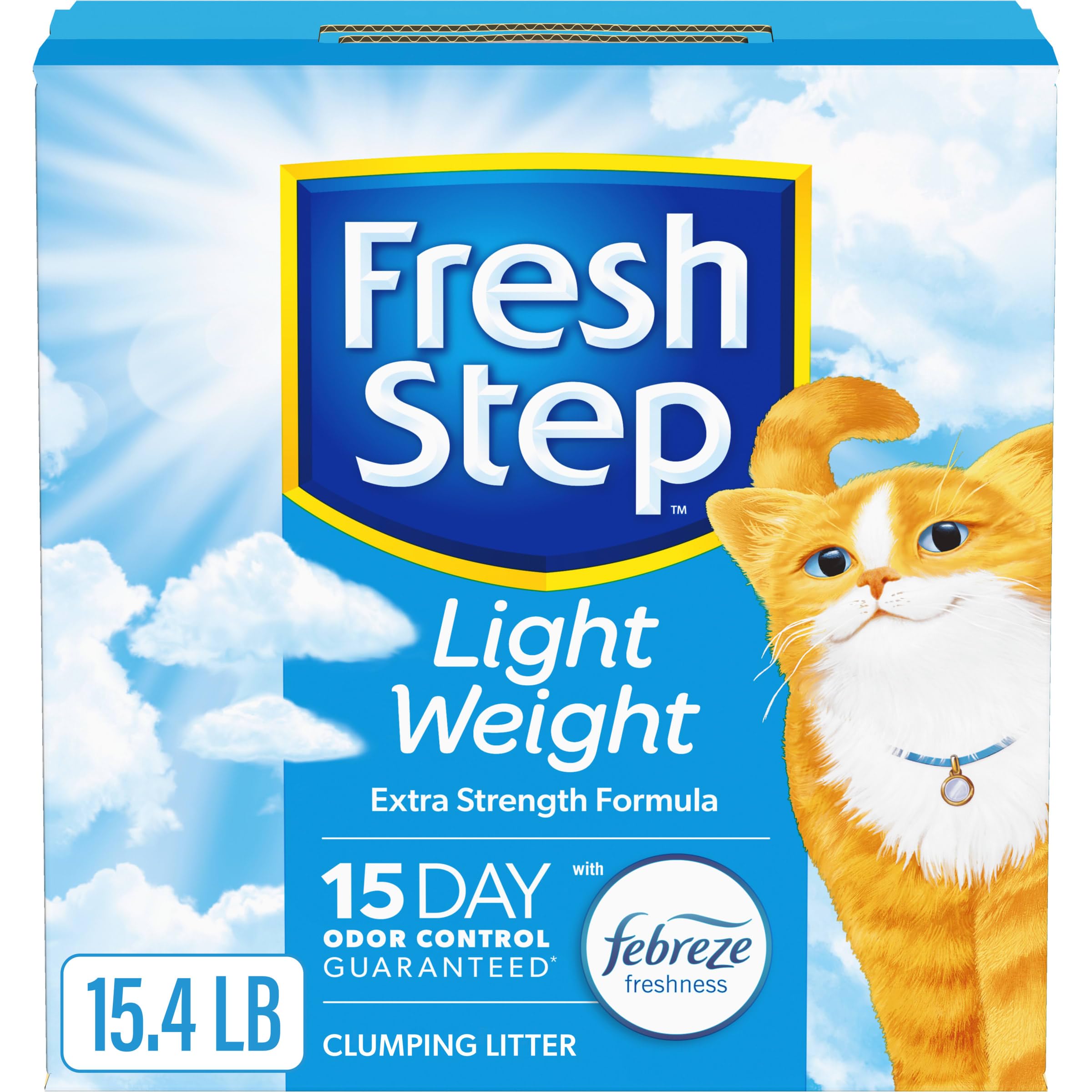Fresh Step Light Weight Multi Cat Clumping Cat Litter, 15.4 lb.