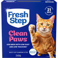 Fresh Step Clean Paws Multi Cat Clumping Litter with Febreze Freshness, Ammonia Block Technology, Low Tracking, 22 lb. Box