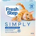 Fresh Step Simply Unscented Multi Cat Clumping Cat Litter, Low Dust, Odor Control with Activated Charcoal Tech, Compatible in Automatic Litter Boxes, 14 lb.